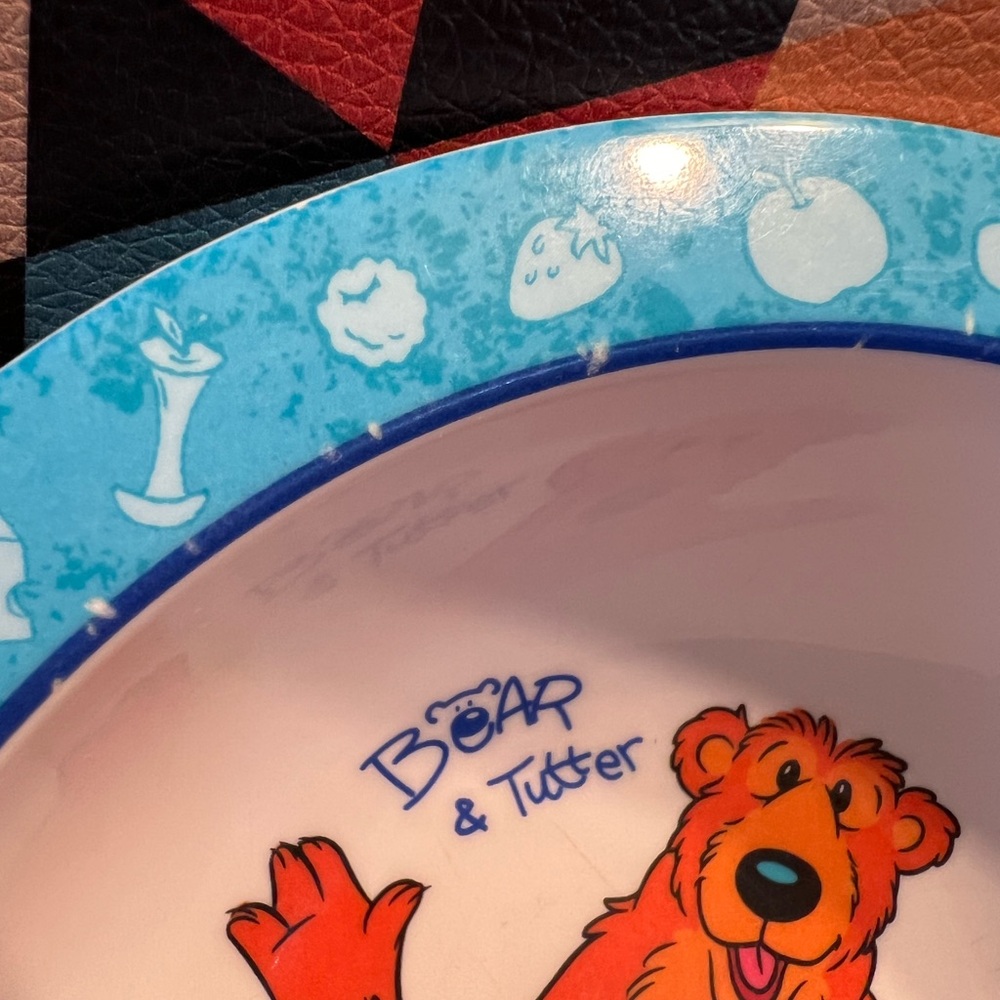 Vintage Bear In The Big Blue House Bowl Bear & Ritter Melamine Ware Disney - Picture 7 of 11